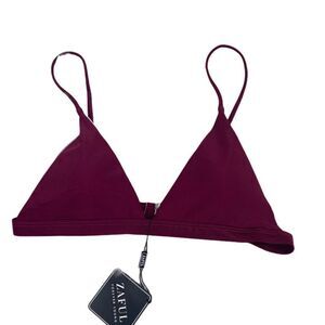 NWT Zaful burgundy bikini top‎